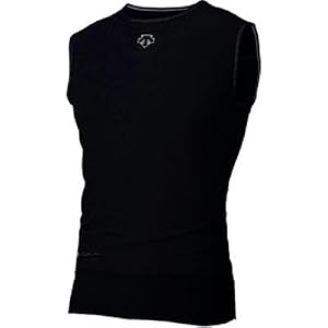 Buy Descente 2009 10 Mens Pro-V Mid Windlayer Sleeveless Baselayer - Black - 21302bk (S)