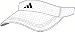 Adidas Mens 3 Stripe Clima Visor - Color: White