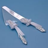 Beverly Clark 95N Calla Lily Wedding Cake Serving Set - White