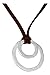STERLING SILVER 14-30" ADJ DOUBLE OPEN CIRCLE