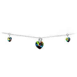 Handcrafted Vitrail Medium Heart Belly Chain MADE WITH SWAROVSKI ELMENTS