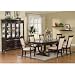 9-Piece Dining Room Furniture Set in Merlot Cappuccino - Coaster