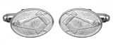 Thumbnail image for Masonic Oval Sterling Silver Cufflinks