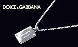 ドルチェ＆ガッバーナ プレート ネックレス DOLCE&GABBANA ドルガバ メンズ シルバー WR0514  〔並行輸入品〕 メンズシルバーネックレス
