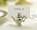 Kitchen & Housewares : Silver Teapot Placecard Holders (Set of 4)