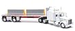 New Ray 1:32 Scale Die Cast Kenworth W900 Flatbed With Concrete Barriers - New Ray 13733