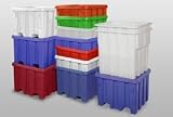 Bulk Container With Lid 48x48x46 Gray