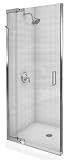 Kohler Purist K-702011-L-BN Vibrant Brushed Nickel Pivot Shower Door with Crystal Clear Glass