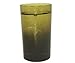GEL CANDLE IN 2-TONE GREEN TINTED GLASS 10CM