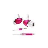31bHoS1bsQL. SL160  Premium Hot Pink Metal Bullet Stereo Headset Hands free Earphones for Motorola A455 , + Free Stars stripes Silicone WristBand