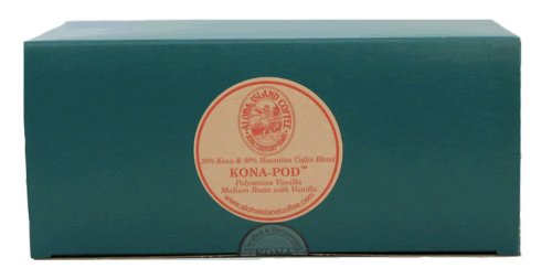 Aloha Island Coffee KONA-PODS - Polynesian Vanilla flavored, Kona Hawaiian Blend Coffee... by Aloha Island Coffee Company