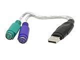 Sabrent SBT-PS2U USB to Dual 2-Port PS/2 Splitter Cable Converter
