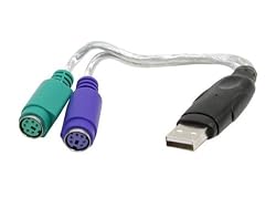 Sabrent SBT-PS2U USB to Dual 2-Port PS/2 Splitter Cable Converter
