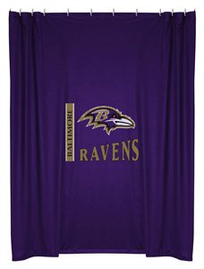 Baltimore Ravens Shower Curtain Purple