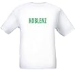 KOBLENZ - GREEN LETTERING - City-series - White T-shirt