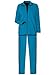 AmeriMark Two-Piece Warm Up Sweat Suit Set Contrast Stripe Pants and Zip Jacket