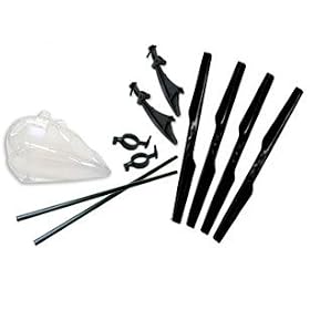 Crash Kit For Draganflyer IV & V Incl Frame Tubes, Risers, Motor Mounts & More from Helicopter Crash Kits