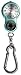 Dakota Watch E-Clip Light Blue Attached Alloy Carabiner Integrated Compass Printed Arabics