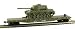 Model Power - Army Flatcar w Patton Tank HO