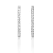 Diamond 18k White Gold Hoop Earrings