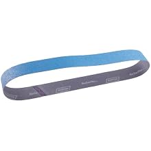 Norton BlueFire R821P Benchstand Abrasive Belt, Cotton Backing, Zirconia Alumina, 2-1/2" Width, 60" Length, Grit 80 (Pack of 10)