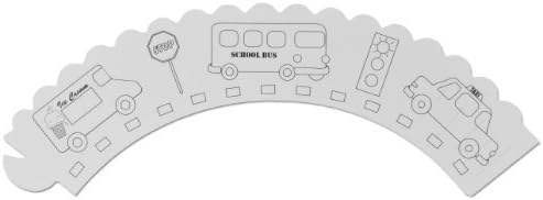EuroQuest Imports Kids' Color-Me Cupcake Wraps with Cars Design, 12-Pack by EuroQuest Imports