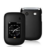 Black Rubberized Snap-On Hard Skin Case Cover for Blackberry Style 9670 Pho ....