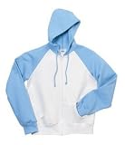 Bella Ladies' Two-Tone Full-Zip Hooded Sweatshirt 7010