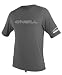 O'Neill Wetsuits Basic Skins Tee Rash Guard  (Graphite, Medium)