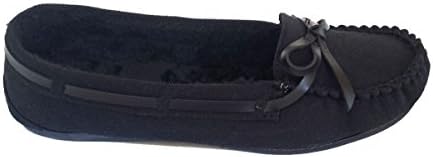 Elegant Women's Casual Faux Suede Black Moccasin Loafers 8 , M US