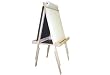 Adjustable Easel, magnet board, chalkboard, wood trays, cutter