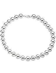 14mm 0.925 Sterling Silver Bead Chain 16in, 18in, 20in Necklace
