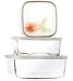 Bormioli Rocco Frigoverre Square 3 Piece Set with Frosted Lids