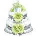 Small Lime Green Daisy Diaper Cake