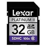 Lexar Platinum II 32 GB 100x SD/SDHC Flash Memory Card LSD32GBSBNA100