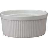 HIC Porcelain Souffle 8-inch, 64-ounce, 2-quart