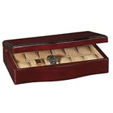 12 Capacity Watch Storage Case (Maplewood) (4H x 14W x 9D)