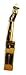 Old World Christmas 38010 Musical Instruments Glass Blown Ornaments for Christmas Tree Guitar, Glitter Brown