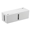BUFFALO ケーブルボックス 電源タップ&ケーブル収容 Lサイズ ホワイト BSTB01LWH