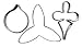 PME Sugarcraft Flower Cutter Set - Moth Orchid