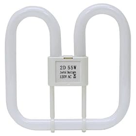 55 watt T5 4-pin Base Biax Torchiere Torchere Fluorescent Joyful Daylight - 2D Compact...