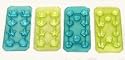 SET OF FOUR trays...(two of each style)...Shaped ICE CUBE TRAY kitchen jello mold jell-o - 4 Different Styles - 2 Floral trays and 2 Nautical SeaShells trays
