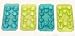 SET OF FOUR trays...(two of each style)...Shaped ICE CUBE TRAY kitchen jello mold jell-o - 4 Different Styles - 2 Floral trays and 2 Nautical SeaShells trays