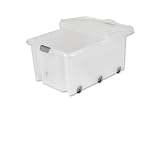 Strata Supa Storemaster Crate And Folding Lid 6 Wheels 75 Litres Clear Ref Hw359clr pack 5