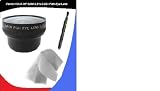Canon VIXIA HF S200 0.21x-0.22x High Grade Fish-Eye Lens + DIGI Micro Fiber Cleaning Cloth + Pro Lens Cleaning Pen