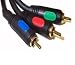 1.5m RGB Component Video HD Cable Lead YpbPr GOLD 5ft