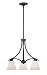 Quoizel KRA5103WT Kara 3-Light Rod Hung Chandelier, Western Bronze