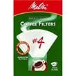 Melitta Cone Paper Coffee Filters, No. 4 White