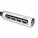 Electronics : TeckNet VH221A Aluminium 4 Port USB 2.0 Hub Hi Speed (Silver)