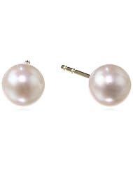 TARA Pearls 14k Yellow Gold Akoya White Pearl Earrings, 5mm